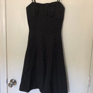 Ruby Rox Black and White Polka Dot Dress